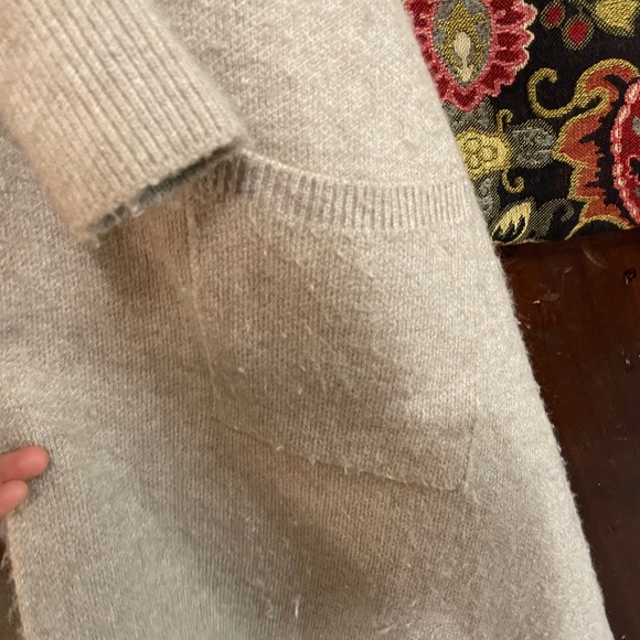 Look Look By M New York Cream Open Front Cape Cardigan One Size GUC - Picture 14 of 16